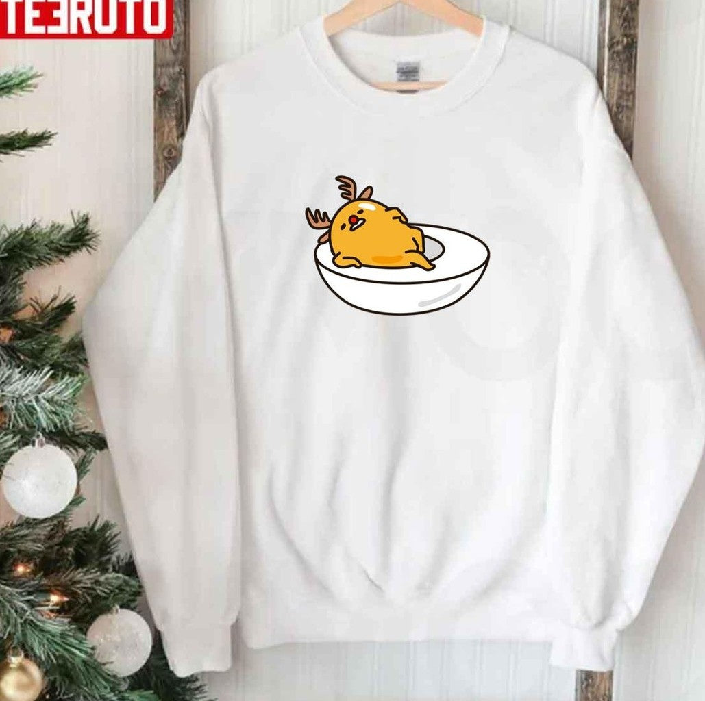 Reindeer Gudetama For Christmas Unisex Sweatshirt