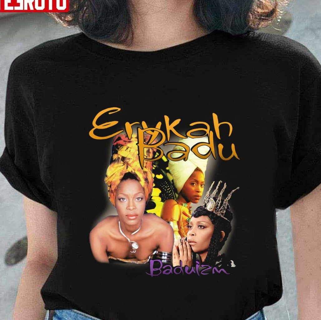 Baduizm Erykah Badu Retro Vintage Unisex T-Shirt