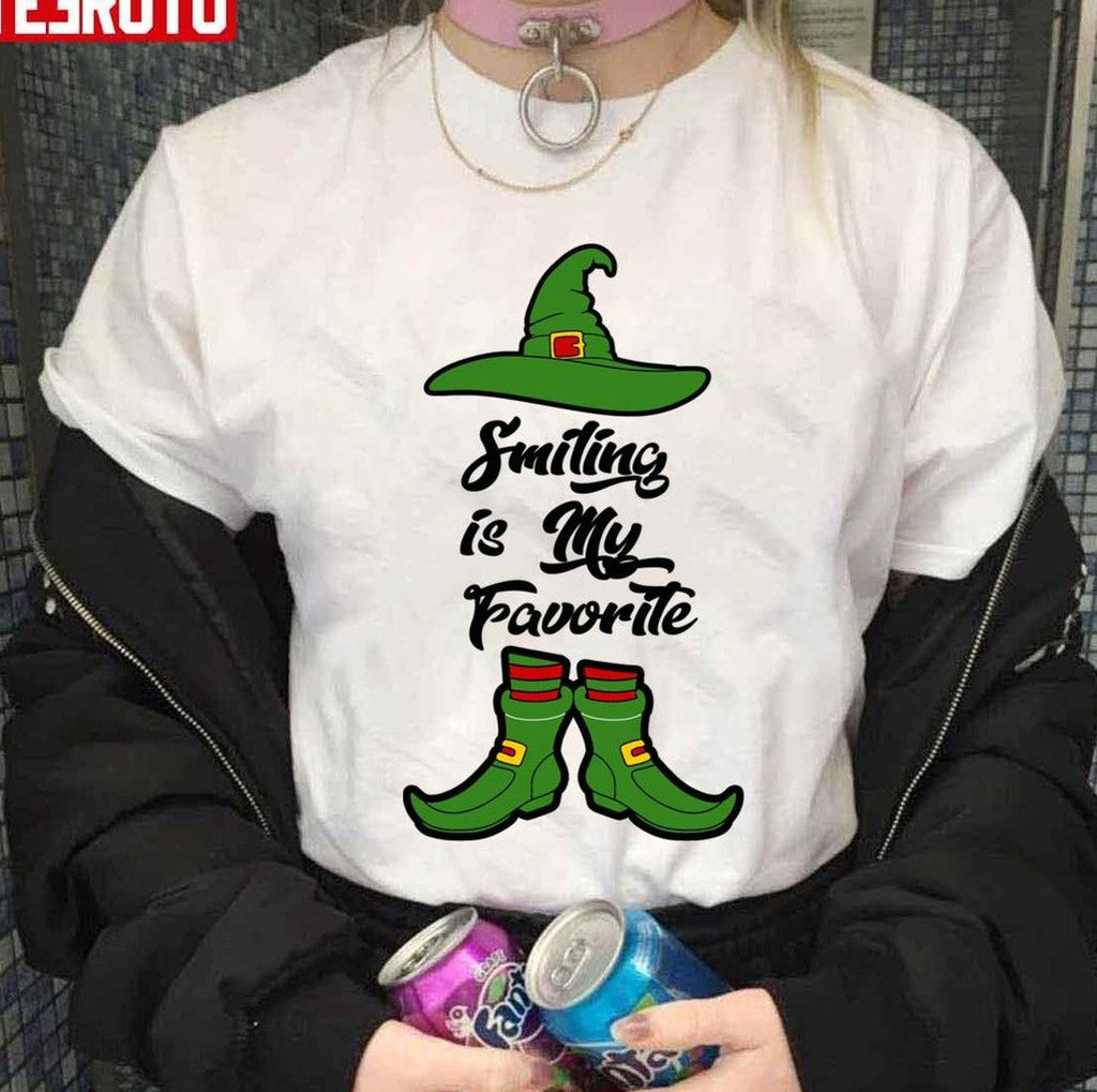 Smiling Is My Favorite Funny Elf Buddy Quote Unisex Sweatshirt
