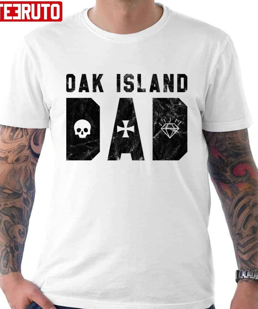 Retro Oak Island Dad Treasure Unisex Hoodie