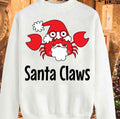 Santa Claws Crab Unisex Sweatshirt
