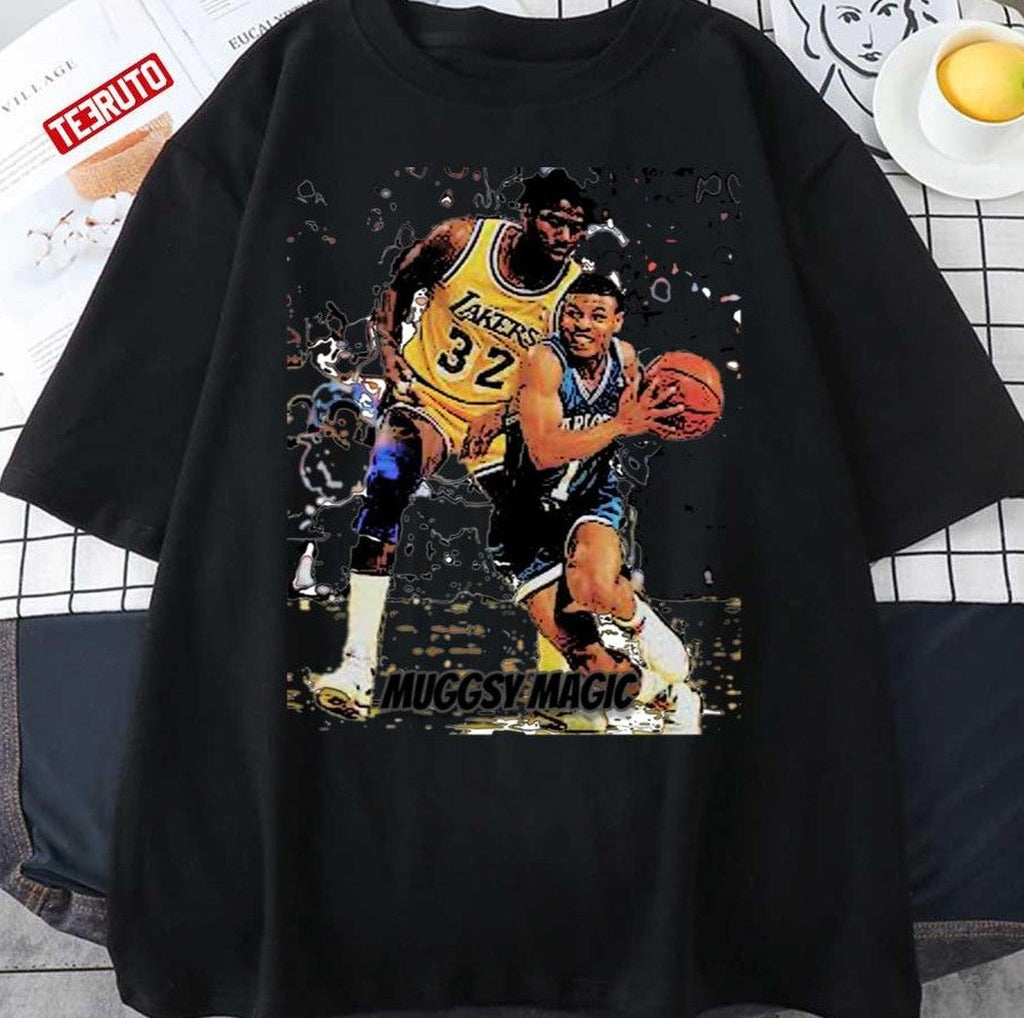 Muggsy Magic Johnson Cartoon Design The Laker Basketball Legend Unisex Sweatshirt