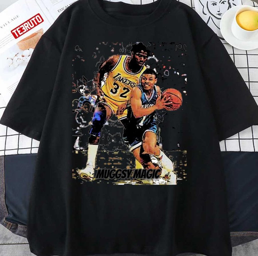 Muggsy Magic Johnson Cartoon Design The Laker Basketball Legend Unisex Sweatshirt