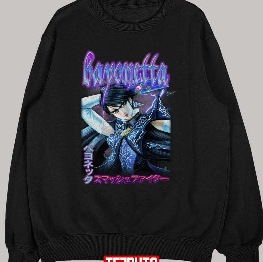 Bayonetta Japanese Smash Bros Vintage Grapphic Unisex T-shirt