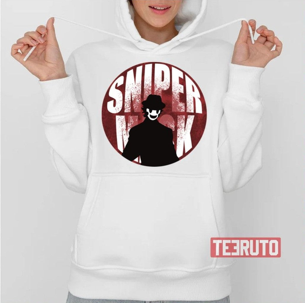 Sniper Mask Distressed Circle Design High Rise Invasion Unisex T-Shirt