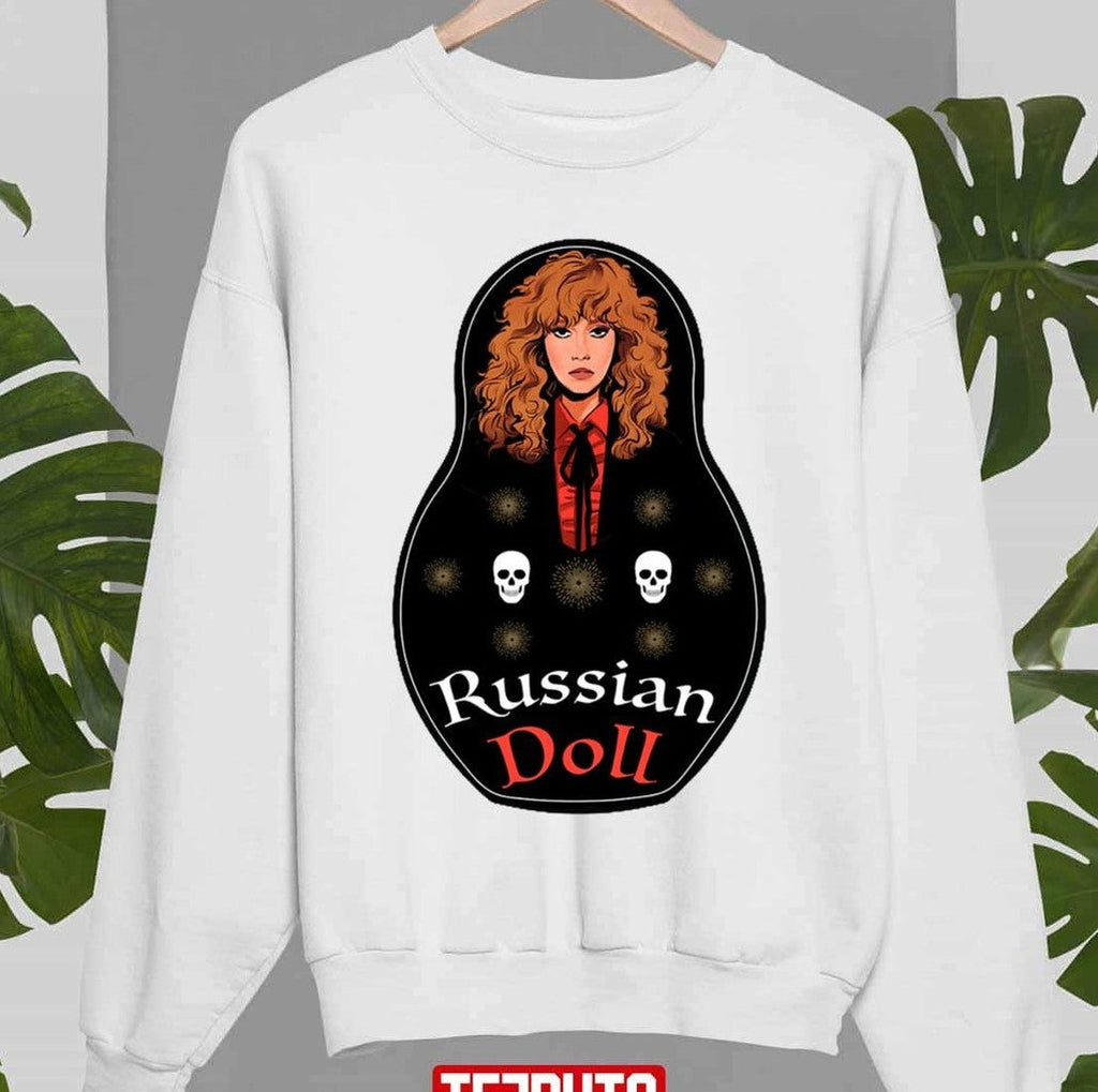 Russian Doll Art Skull Dark Horror Movie Character Unisex Sweatshirt