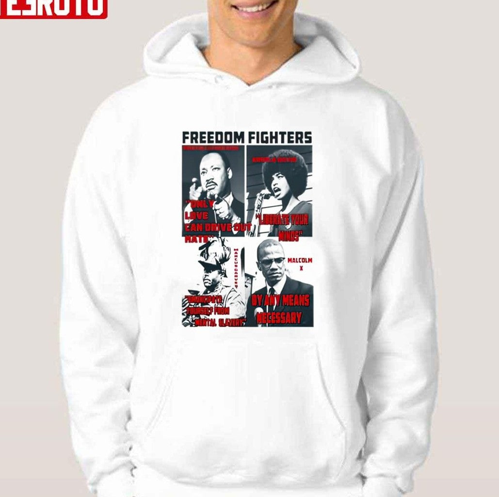 Black History Martin Luther King Selma Malcolm X Angela Davis Garvey Unisex T-Shirt
