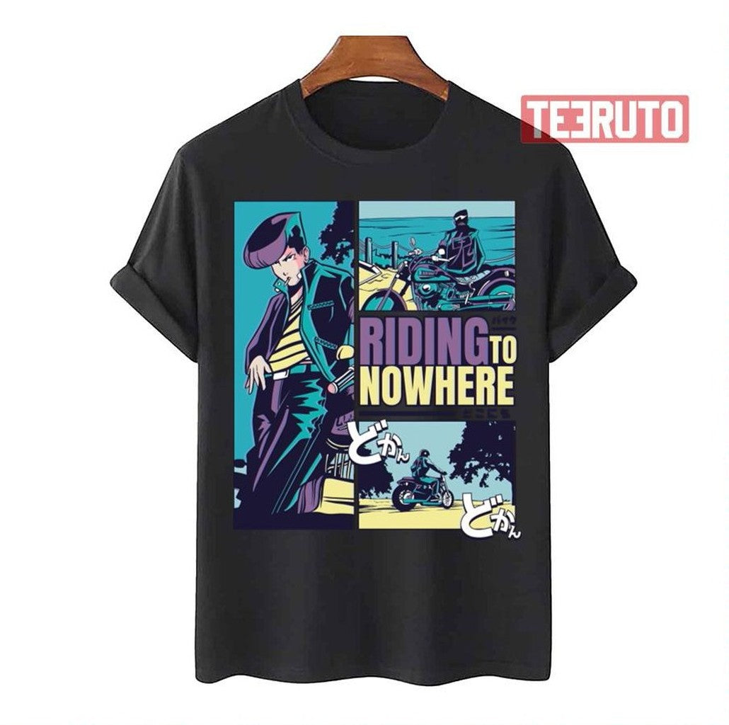 Anime Vaporwave Riding Nowhere Anime Bleach Unisex T-Shirt