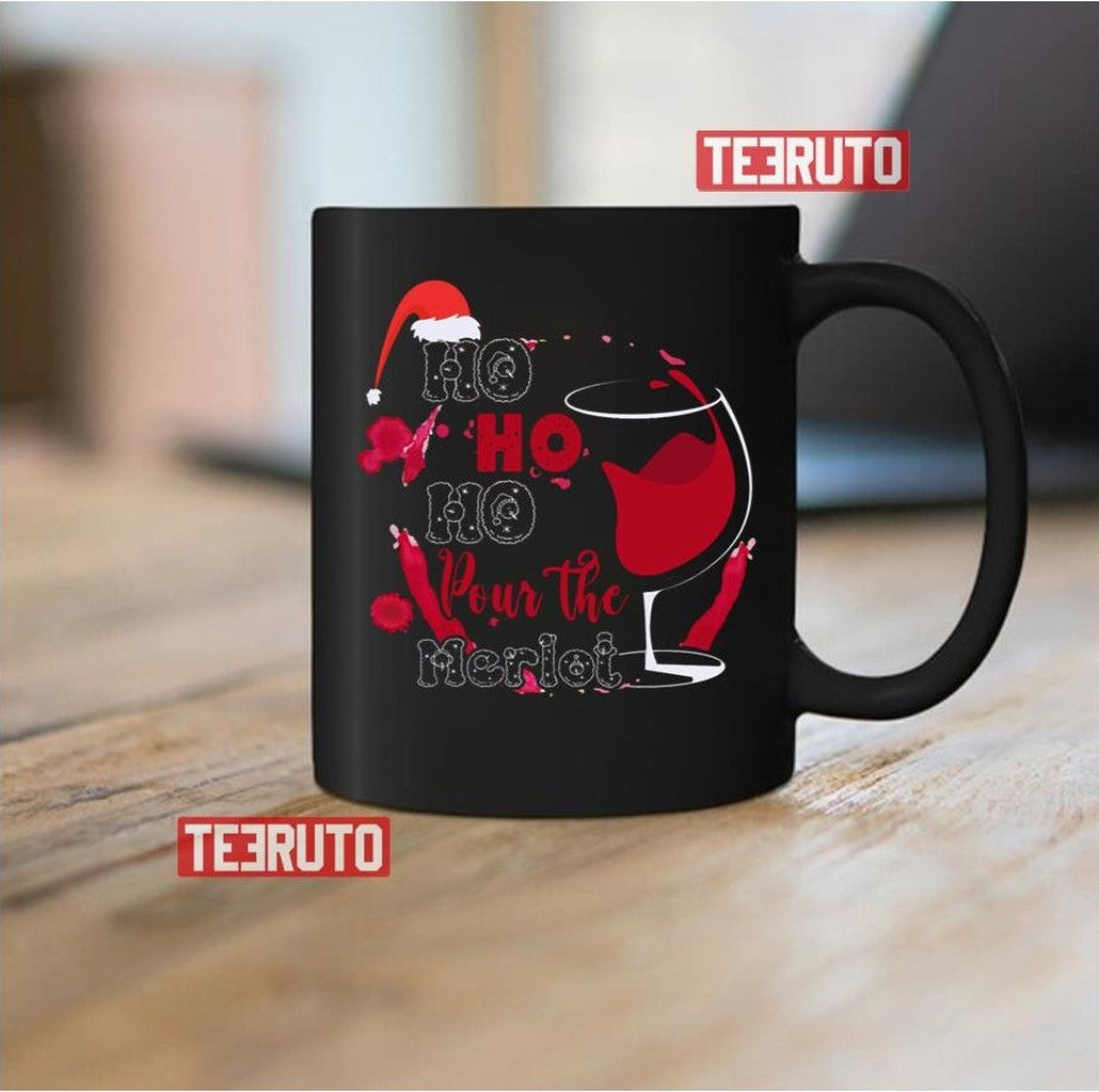 Pour The Merlot Hohoho Unisex Sweatshirt