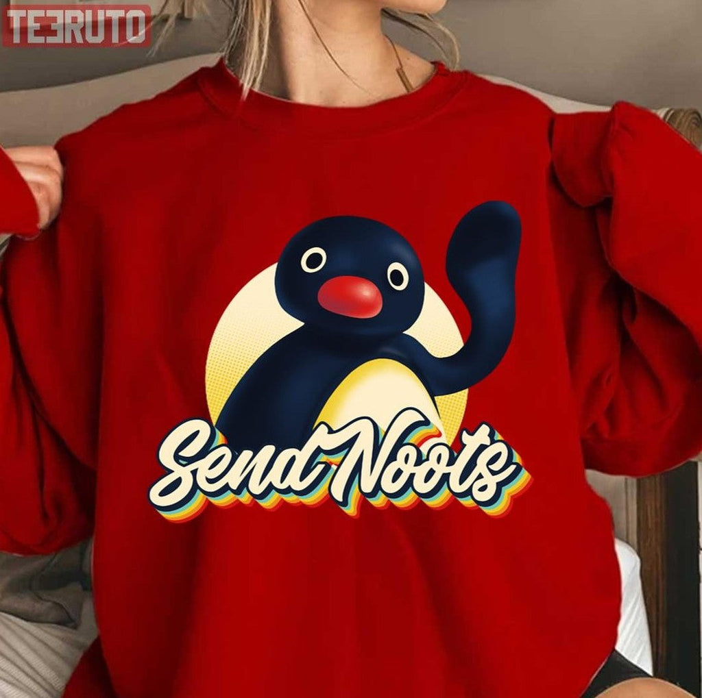 Send Noots Funny Pingu Tiktok Unisex T-Shirt
