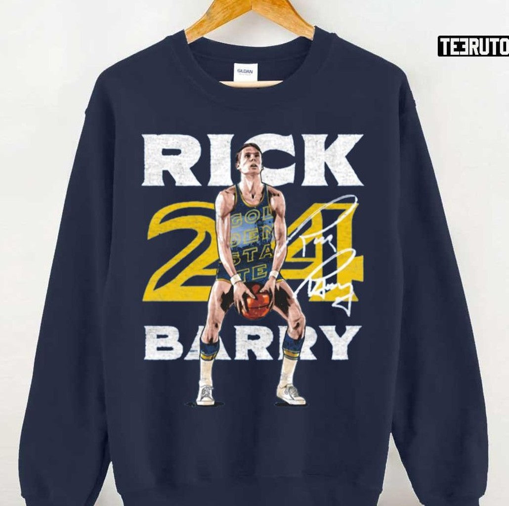 Birurik Basketball 24 Rick Barry Unisex Sweatshirt