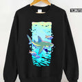 Mr Snout Anatomy Shark Design Unisex Sweatshirt