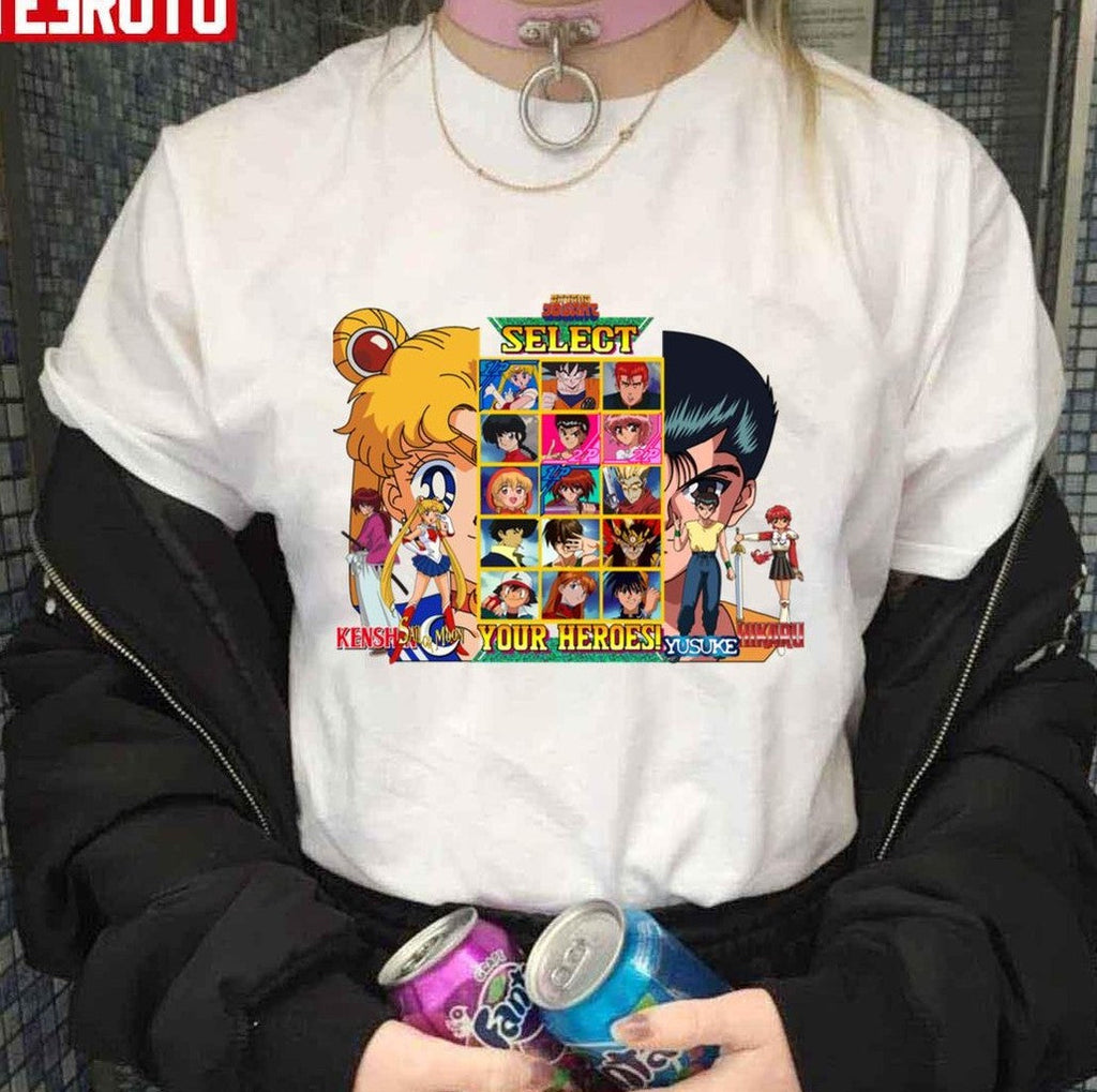 Anime Select Your 90s Heroes Sailor Moon Yusuke Unisex T-shirt
