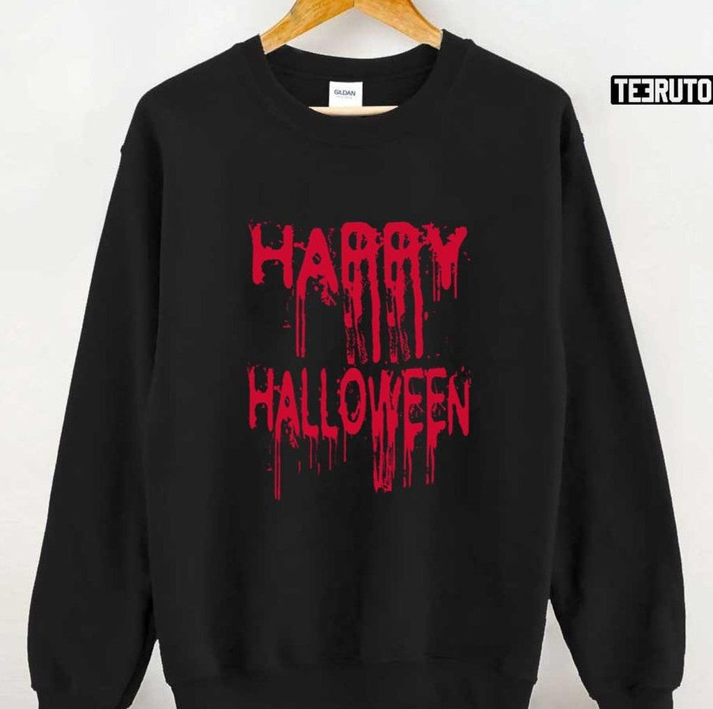 Red Blood Happy Halloween Unisex T-Shirt