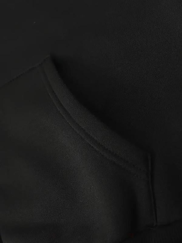 Men's Graphic Drop Shoulder Hoodie, Fashion Drawstring Pocket Sweatshirt, Regular Fit Men's Clothing for Daily Holiday Spring WearÂ 