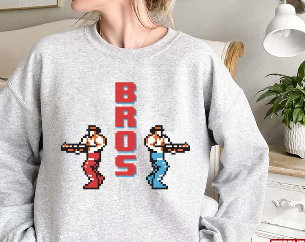 8 Bit Contra Bros Game 90s Unisex Sweatshirt