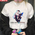 Azur Lane Uss Enterprise Glitch Art Unisex T-shirt