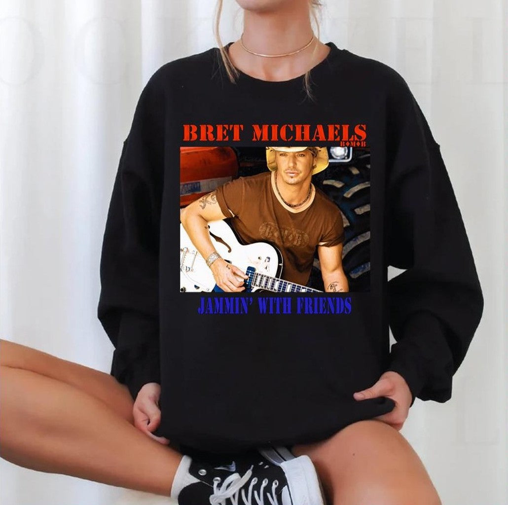 2023 New Tour Bret Michaels Jamming Unisex Sweatshirt