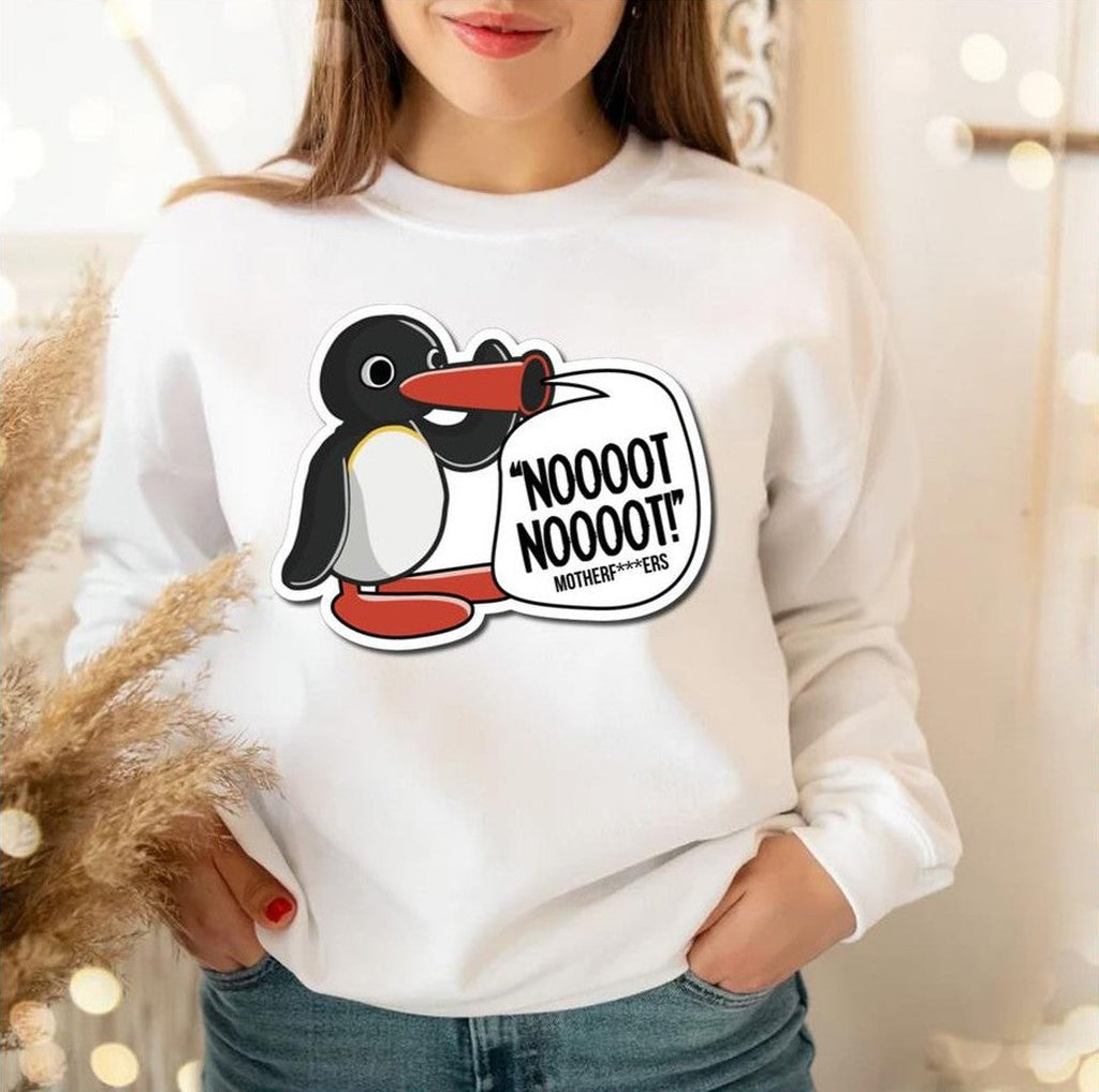 Motherfckers Pingu Cartoon Noot Noot Pingu Unisex Sweatshirt