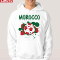 Soccer Proud Fan Graphic Morocco Unisex Hoodie
