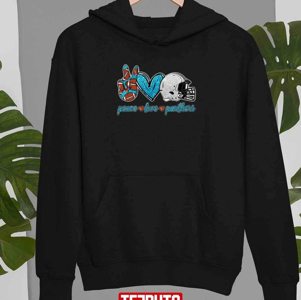 Peace Love Carolina Panthers Football Team Unisex T-Shirt