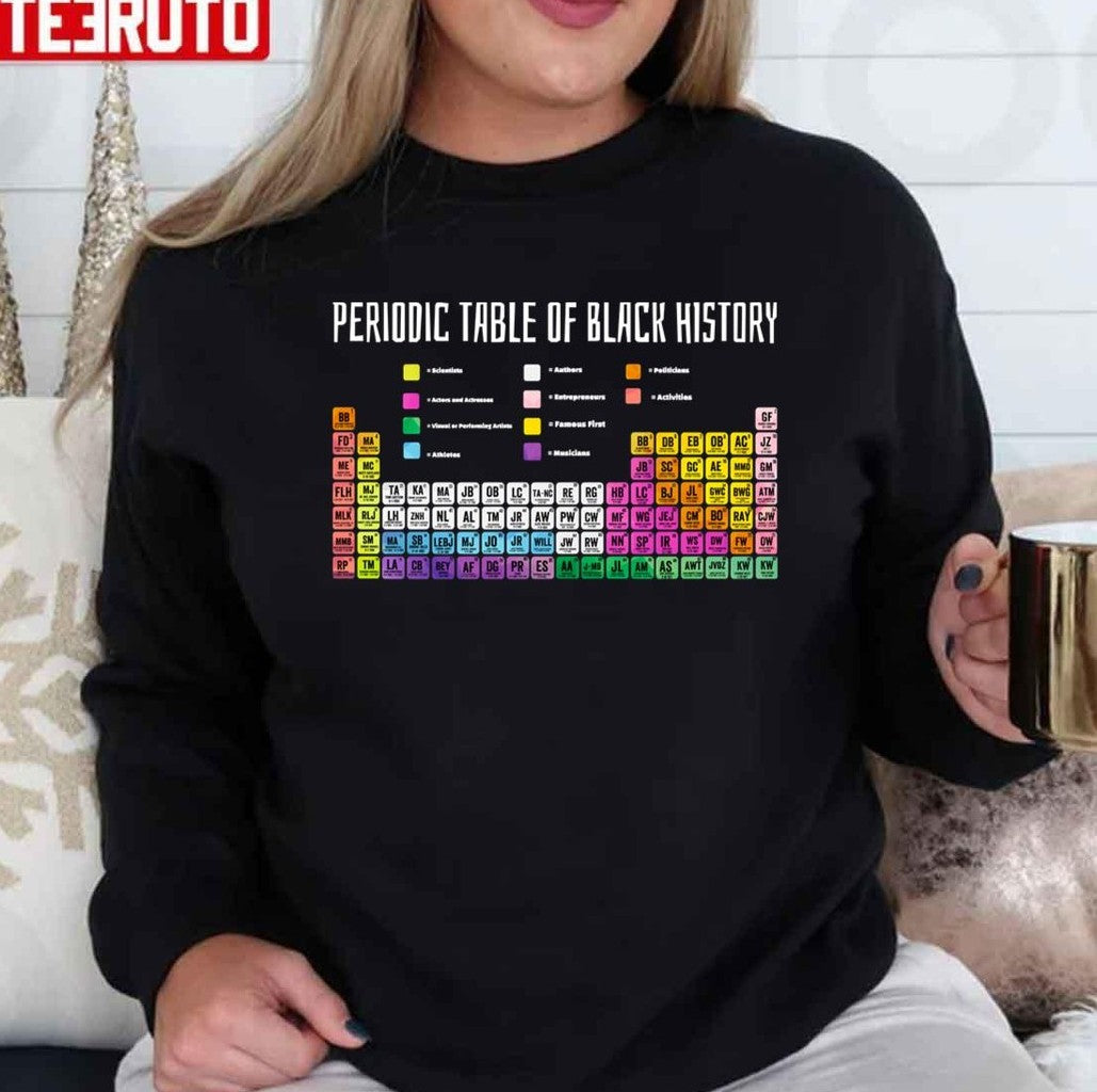 Periodic Table Of Black History Unisex T-Shirt