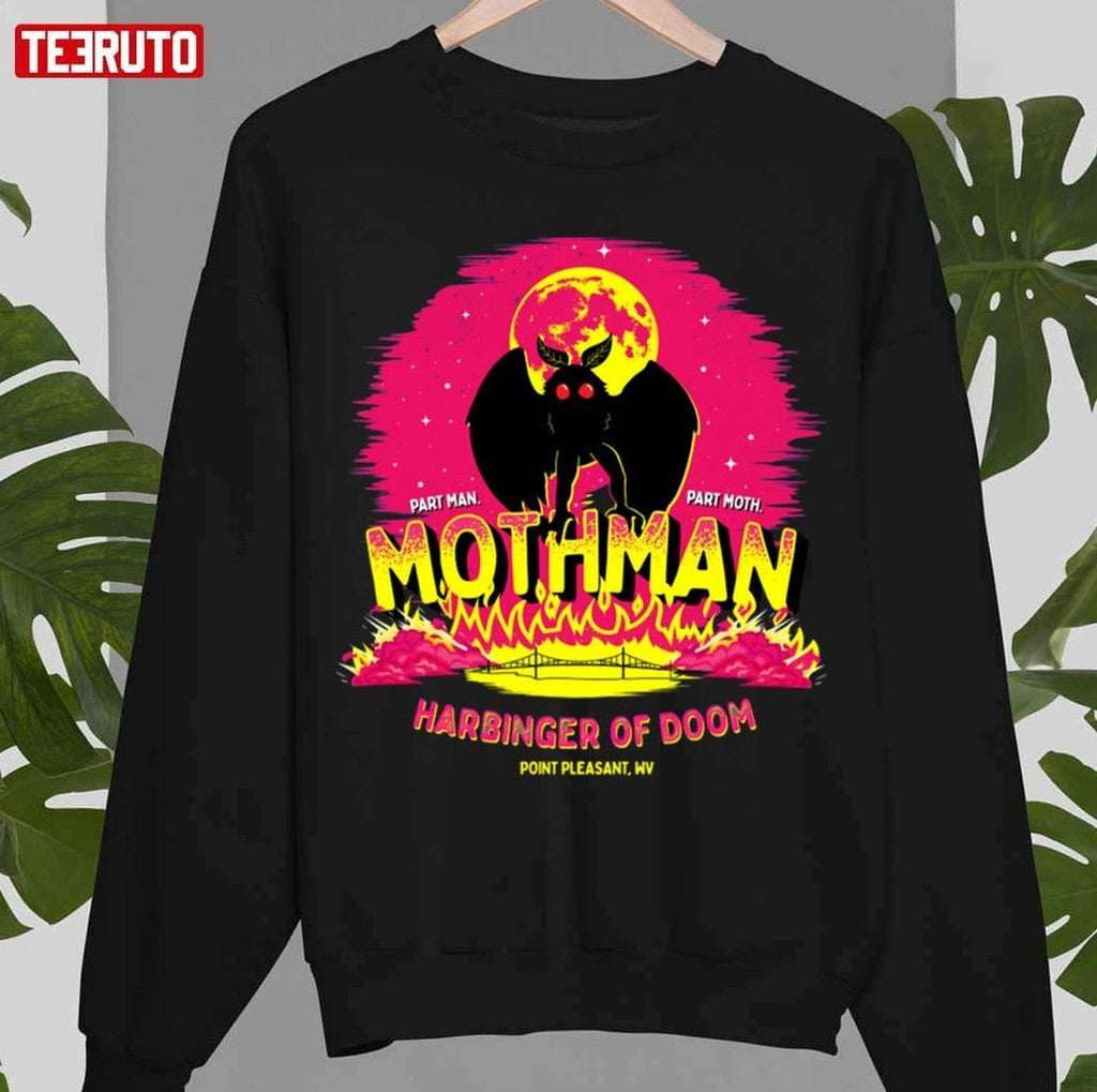 Mothman Art Mothman Harbinger Of Death Unisex Sweatshirt