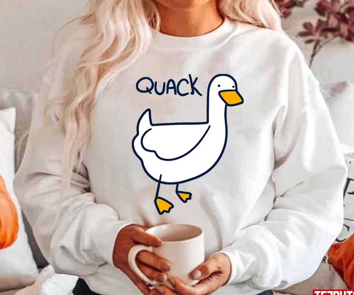 Quack Duck Funny The Goose Unisex Hoodie