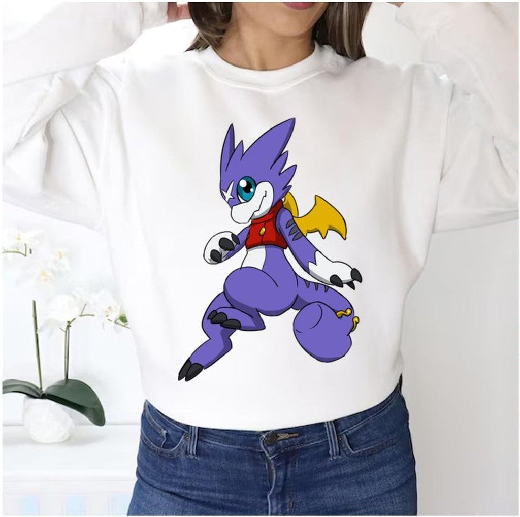 Purple Gumdramon Digimon Unisex Sweatshirt