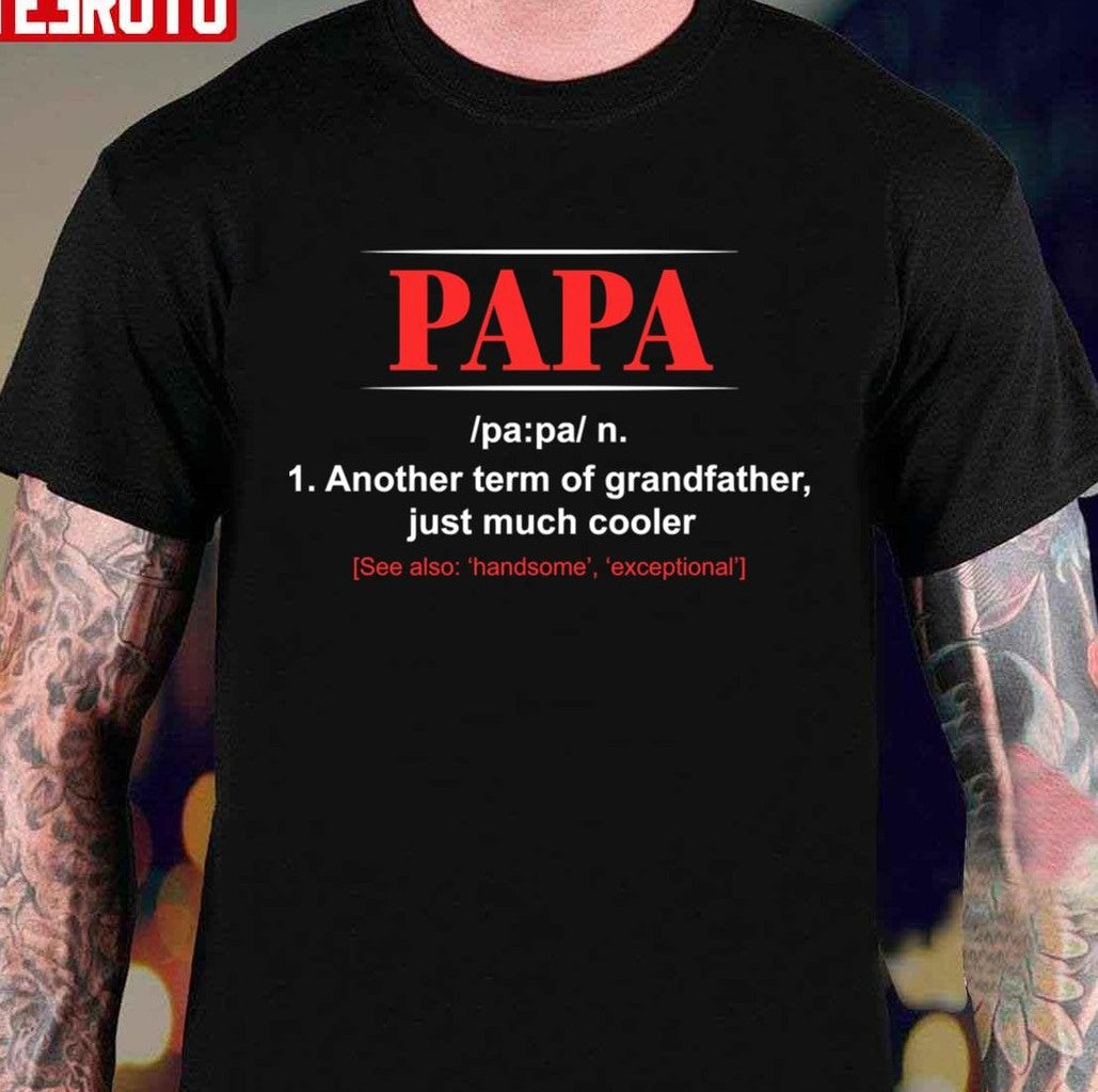Papa Definition Funny Father's Day Unisex Hoodie