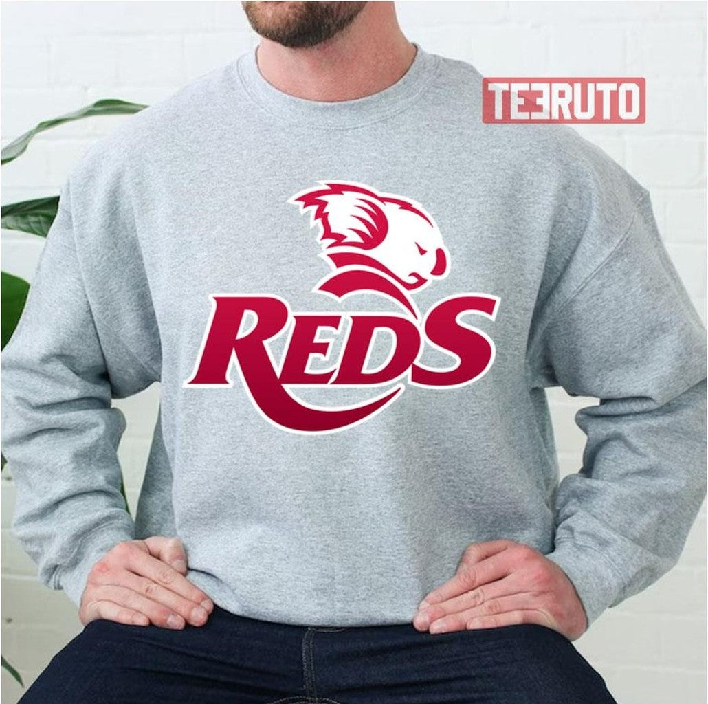 Qld Reds Rugby Logo Unisex Sweatshirt