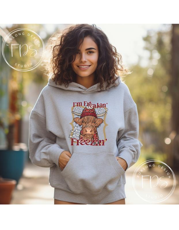 I'm Freakin' Freezin' Highland Cow