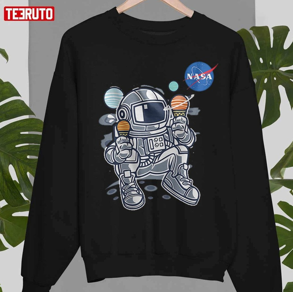 Astronaut Planet Icecream Nasa Unisex T-Shirt