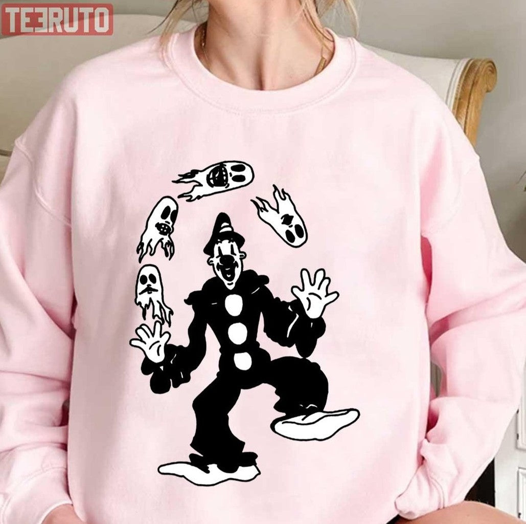Black And White Dancing Koko The Clown Unisex T-Shirt