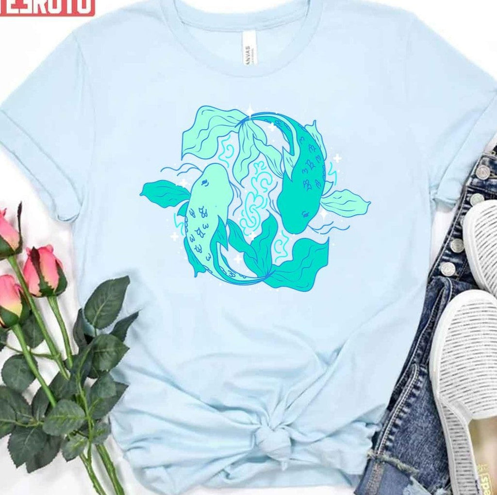 Pisces Fish Turquoise Unisex T-Shirt