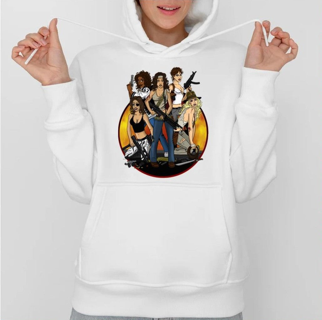 80s Action Babes First Blood Design Unisex Hoodie