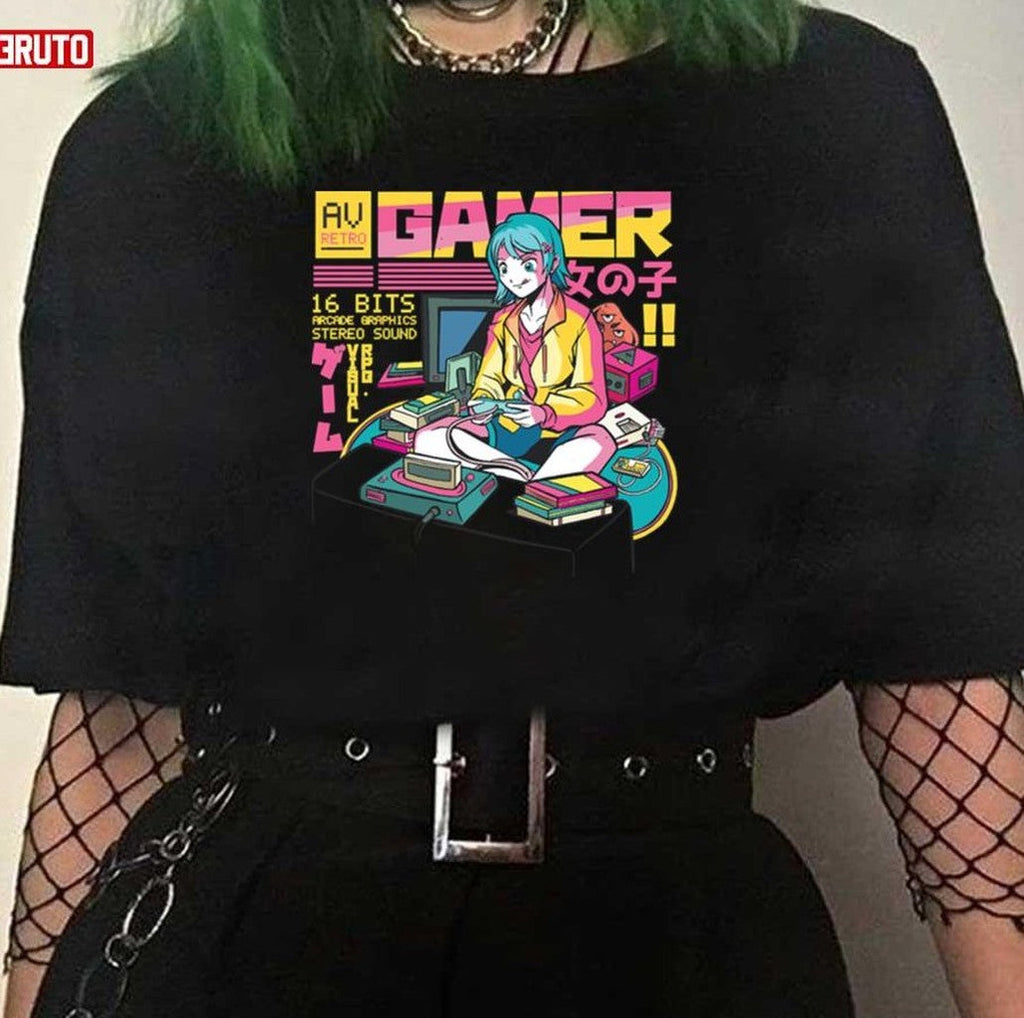 Anime Gamer Vaporwave Aesthetic Unisex T-Shirt