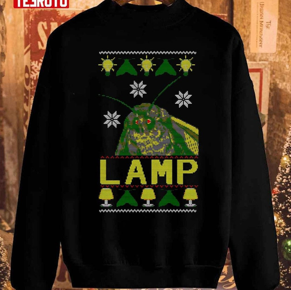 Moth Lamp Meme Christmas Unisex Sweatshirt