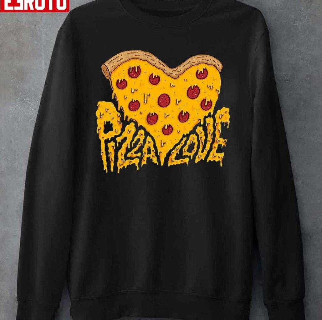 Pizza Is My Valentine Heart Unisex T-Shirt