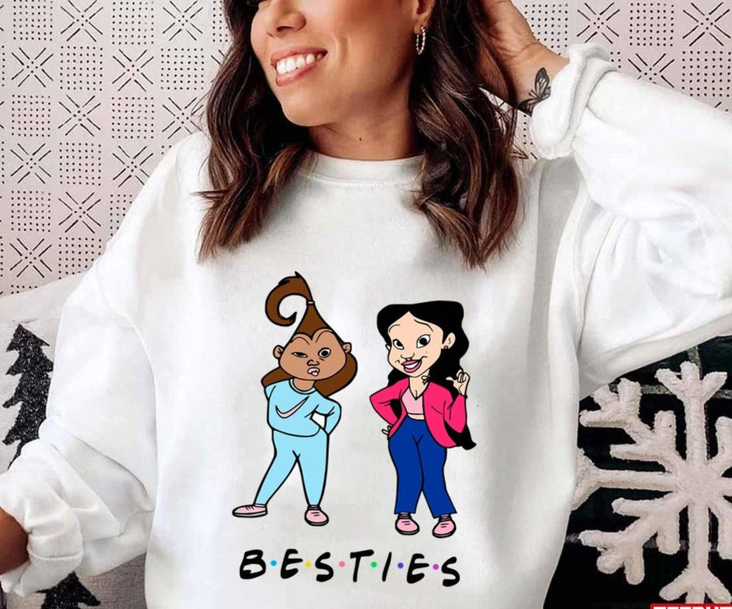 Besties Proud Family Friends Font Art Unisex Hoodie