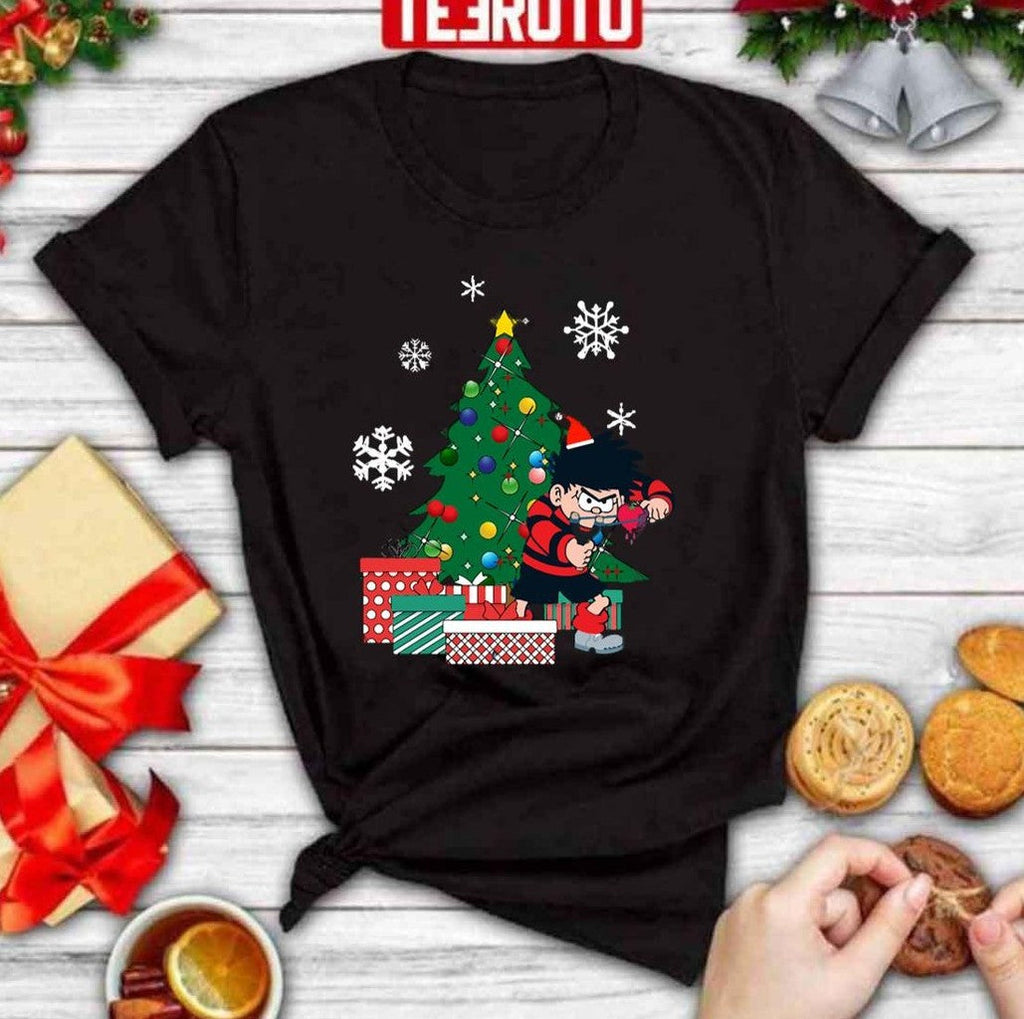 Best Dennis The Menace Around The Christmas Tree Dennis the Menace Unisex Sweatshirt