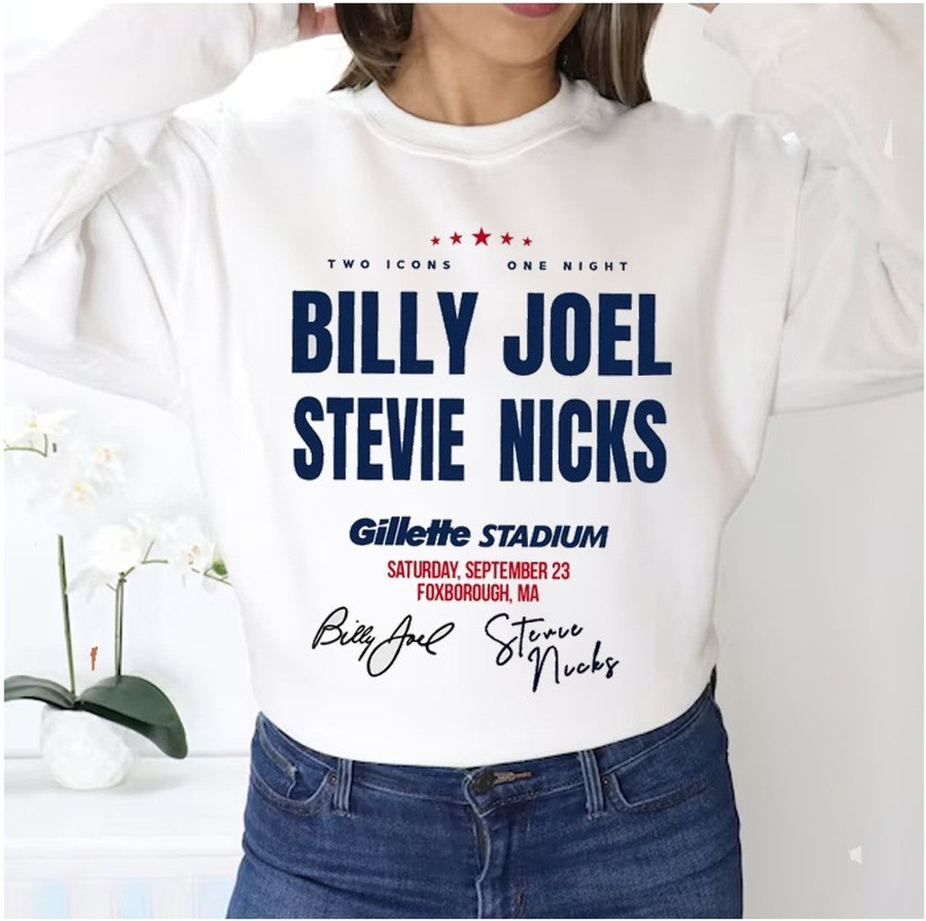 Billy Joel Stevie Nicks Shirt Billy Joel Concert Unisex Sweatshirt