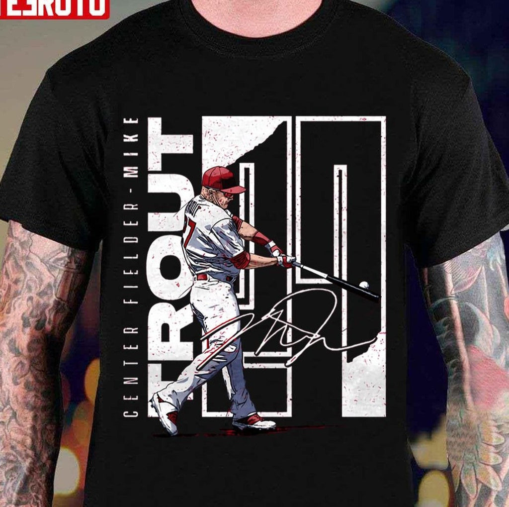 Baseballer Mike Trout Stretch Unisex Hoodie