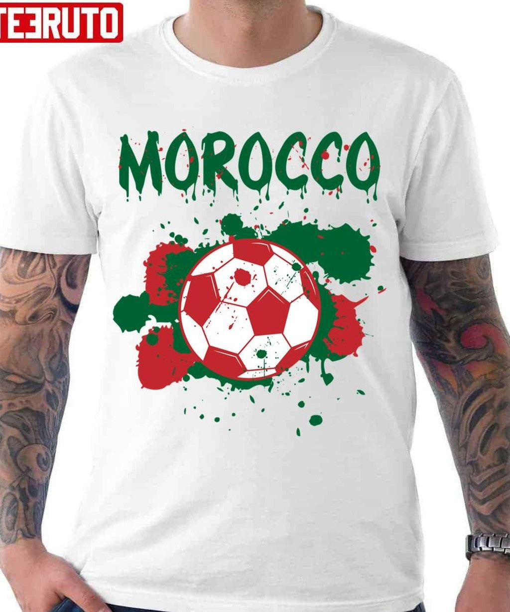 Soccer Proud Fan Graphic Morocco Unisex Hoodie