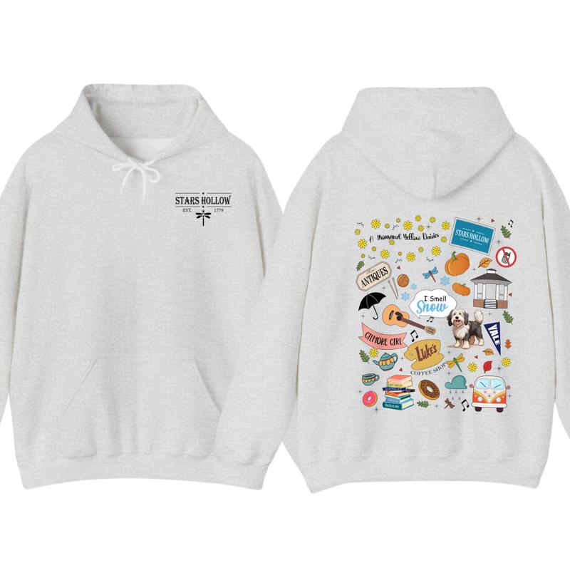Stars Hollow Hoodie, Lukes Diner, Gilmore Girl tshirt Eras, Fall Comfort Womenswear
