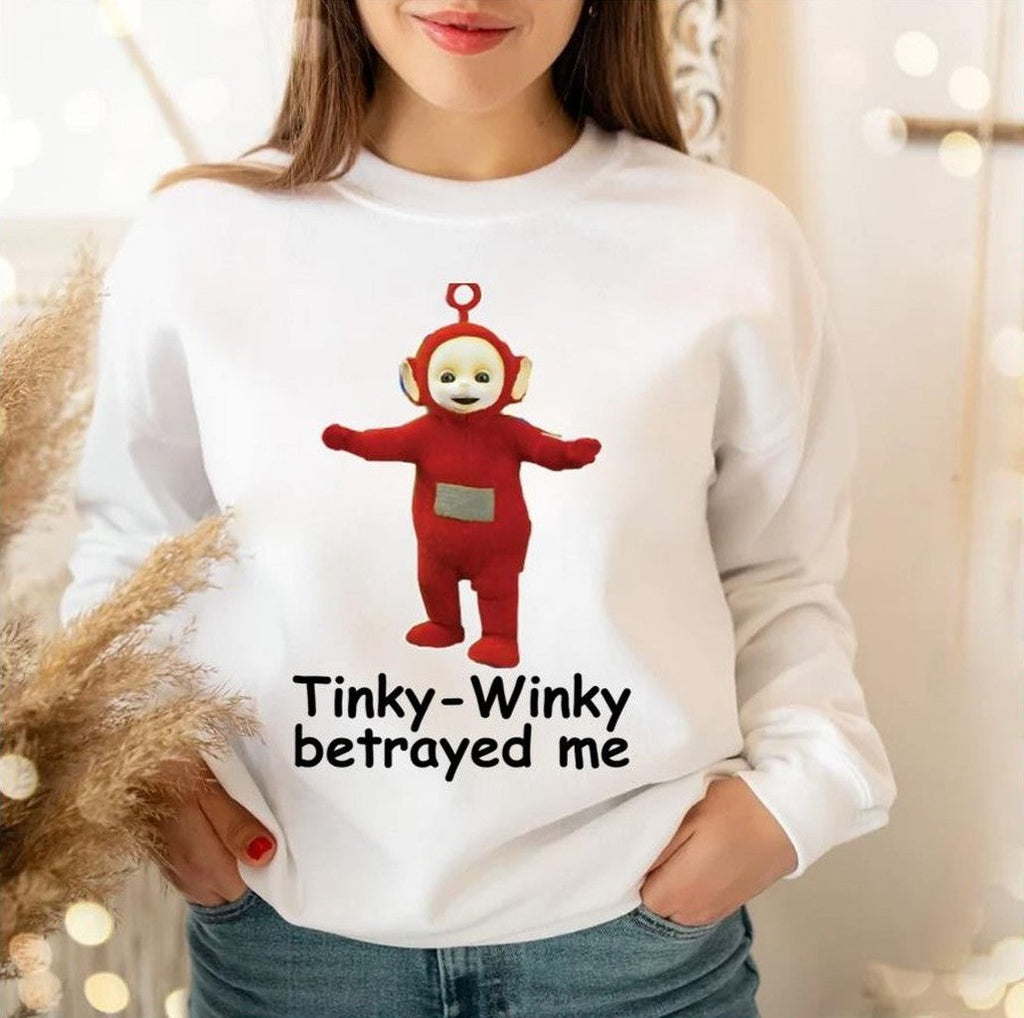 Teletubbies Funny Cursed Meme Unisex Sweatshirt