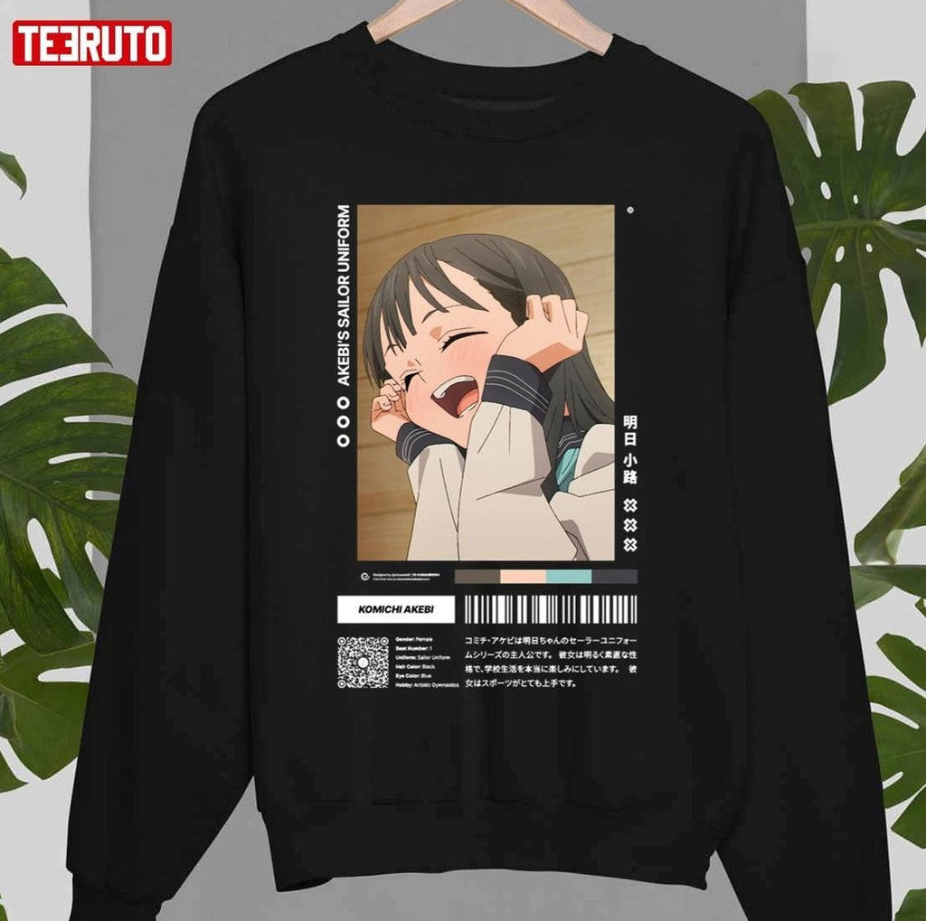 Placidity Victory Image Komichi Akebi Akebi's Sailor Uniform Art Unisex Sweatshirt