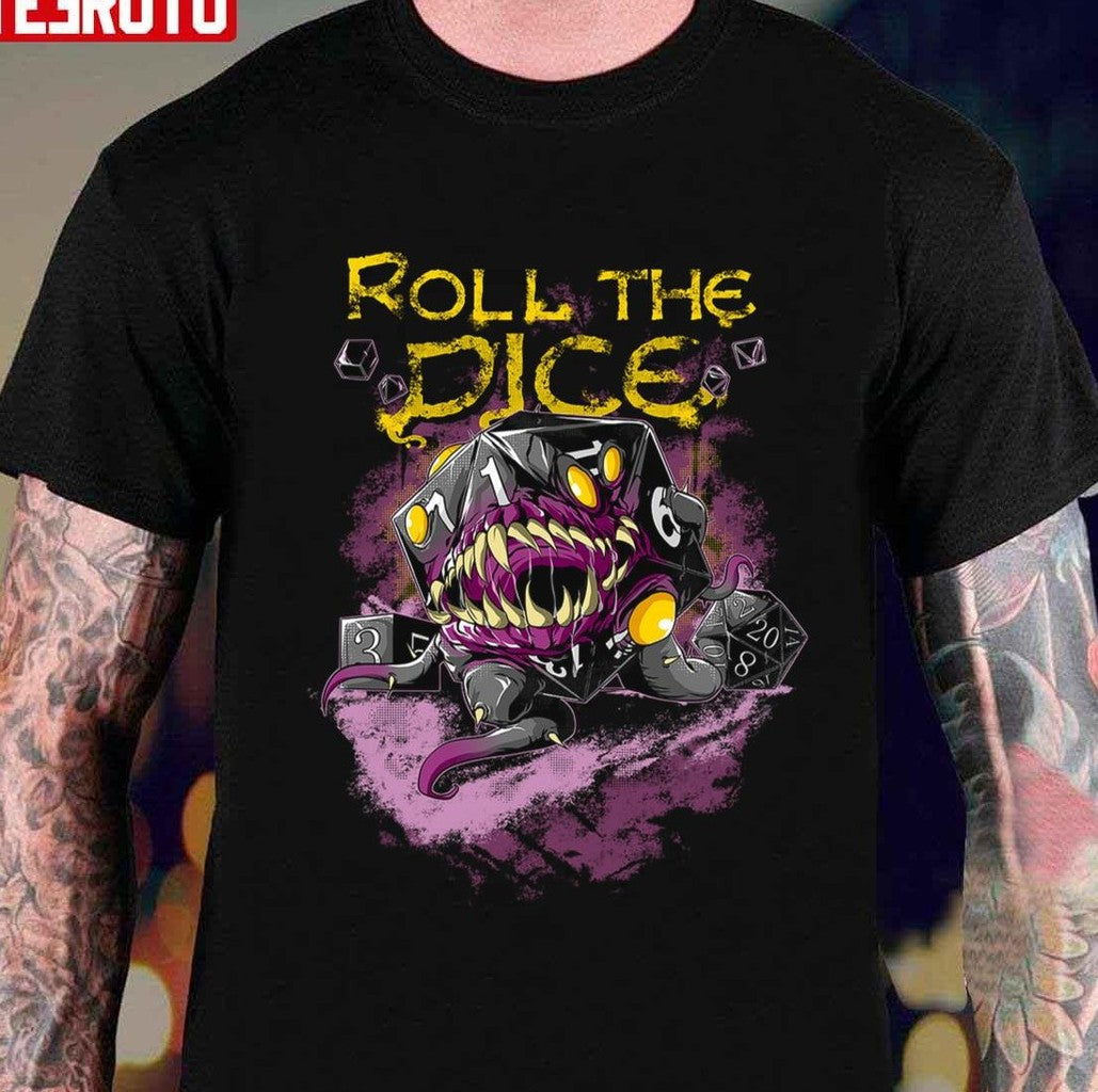 Monster D&amp;D Rolling The Dice Unisex T-Shirt