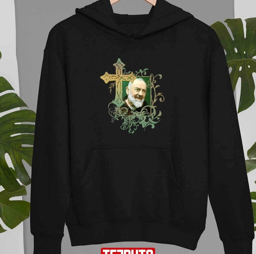 Prayer Cross Catholics Holy Saints St Padre Pio Unisex T-shirt