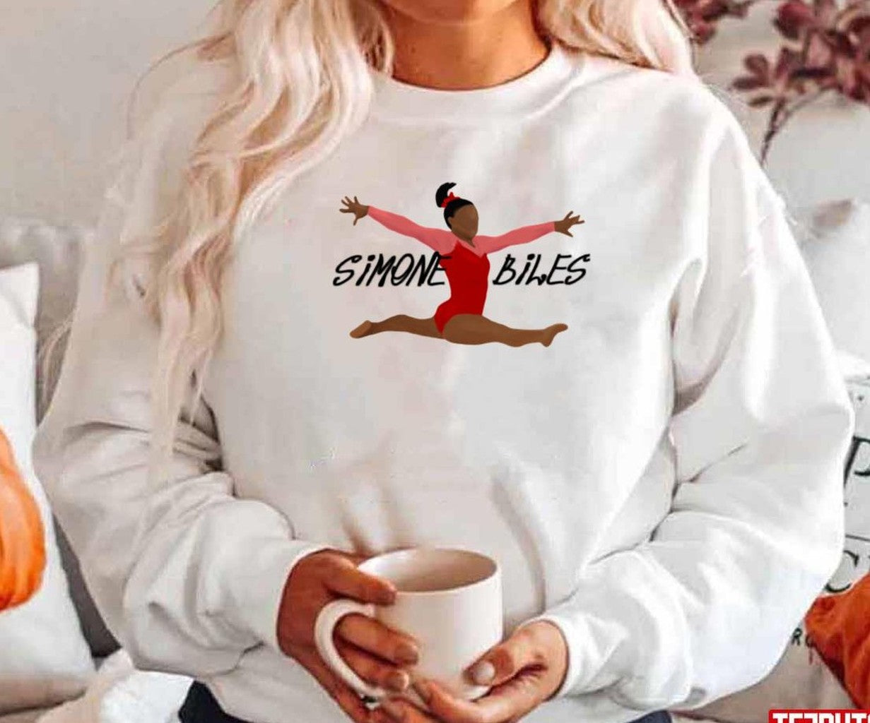 Art Simone Biles Gymnastics Unisex Hoodie